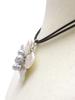 Freshwater Pearl White Flower Natural Power A597 [Cherry] Choker, Stone, Stone,