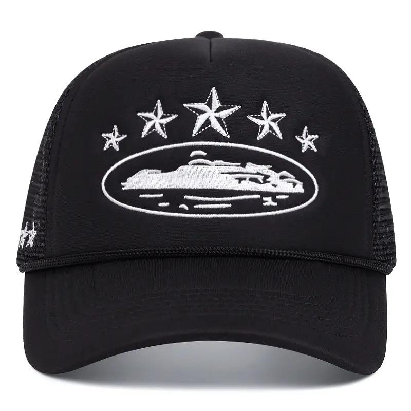 Unisex Men Women Cap Pentagram Embroidery Baseball Net Caps Spring Summer Outdoor Adjustable Casual Hats Sunscreen Hat