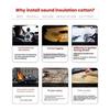 For Mazda 3 Mazda3 Axela BM BN BY 2014-2018 Car Hood Engine Insulation Pad Liner Cotton Soundproof Cover Trunk Heat Accessories Heat Shields 2