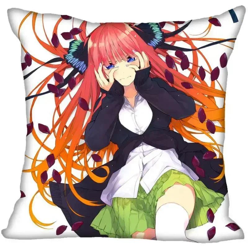 Anime Girl Nino Nakano Pillow Case High Quality Satin Fabric Pillowcase Decorative Pillow Cover Wedding Decorative