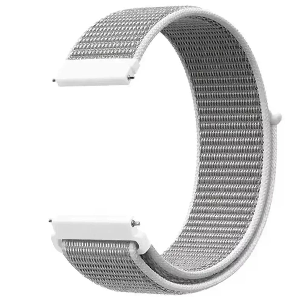 20mm/22mm Nylon Loop Strap For Garmin Forerunner 255 Music 570 265 55/Venu Sq 2 3/Vivoactive 6 5 4 Move Sport Bracelet Watchband