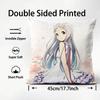 Romantic Anime A-AnohanaS Cushion Cover Pattern Printed Pillowcase for Living Room Sofa Cushion Cover & Bedroom Decor
