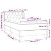Pink Box Spring Bed with Mattress 80 x 200 cm Velvet