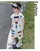 Nezha Clothing Boys' Set Summer 2025 New Western Style Baby Pi Handsome Clothes Summer Children's Tank Top Two Piece Set