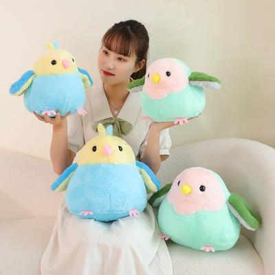 Simulatie Zacht Levensecht Dikke Papegaai Pluche Speelgoed Echte Leven Zachte Blauwgroene Papegaai Vogels Knuffeldieren Speelgoed Poppen Geschenken