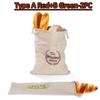 3 Styles Linen Bread Bags Reusable Drawstring Bag Homemade Artisan Bread Storage Food Bags Various Sets Bread Bags for Baguette
