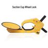 Enhanced Anti-Tamper Car Tire Lock with Suction Cup Mechanism
