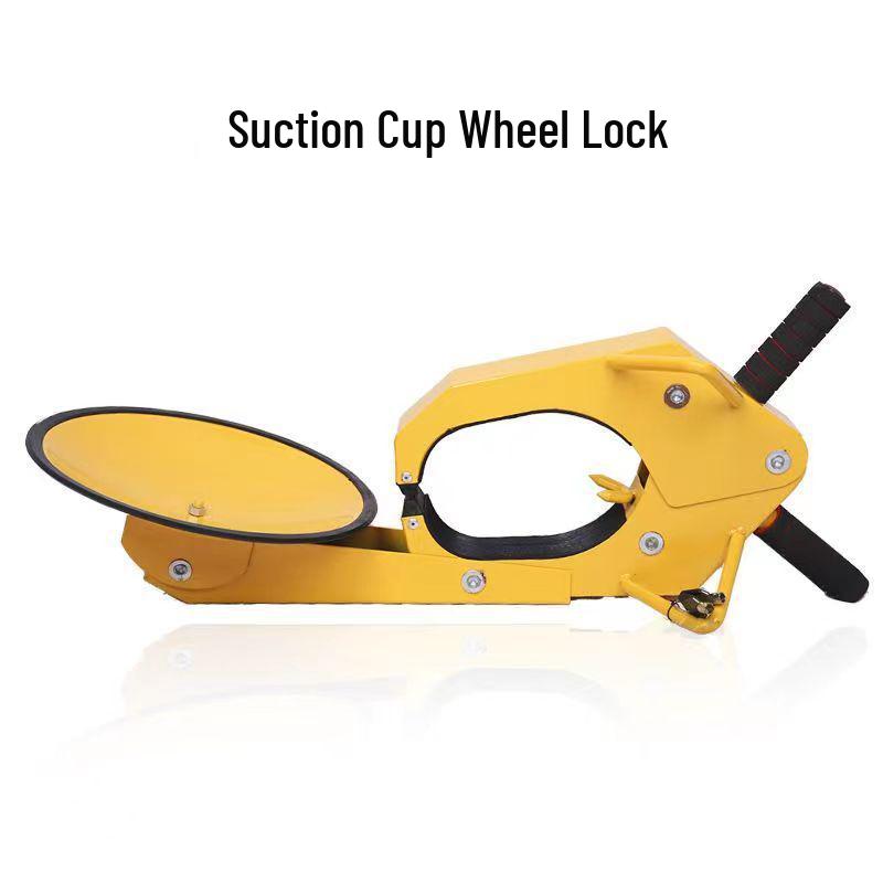 Enhanced Anti-Tamper Car Tire Lock with Suction Cup Mechanism