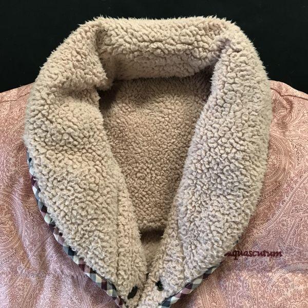 Aquascutum Geometric 85% Down Vest/Men’s M/Pink/Side Pockets(USED)