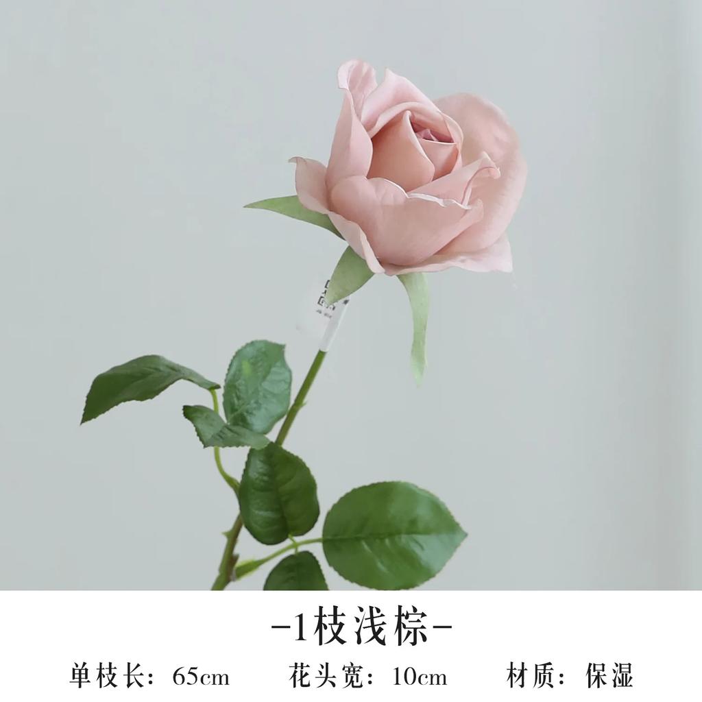 5Pcs/lot Moisturizing Rose Real Touch Artificial Flowers Wedding Decor Realistic Roses Flowers Home Room Decoration Party Floral