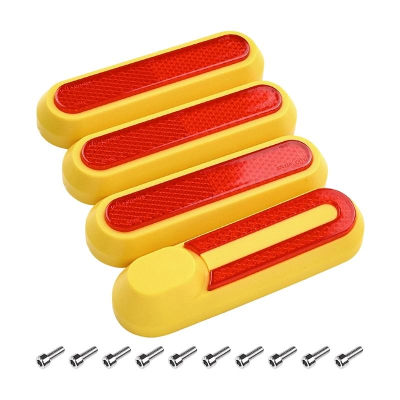 Electric Scooters Front Fork Decorative Cover Scooters Side Reflective Strap Sticker Safety Decoration Night Reflector
