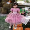 Girls Princess Embroidery Baby Flower Wedding Christmas Party Tutu Dress Teenager Children Kids Elegant Dress