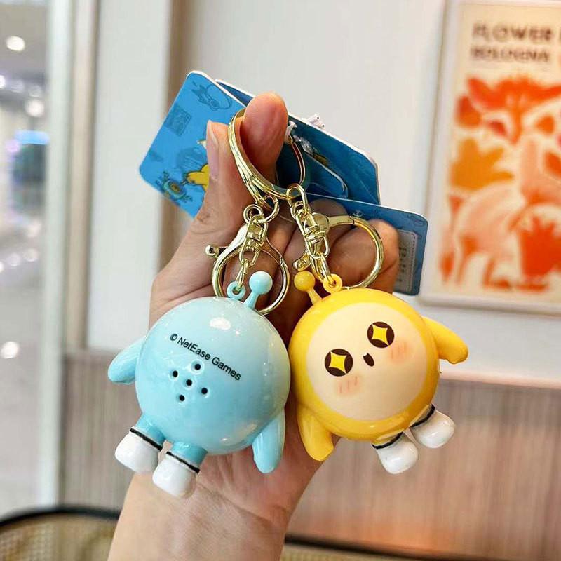 Sounding Egg Cute Party Keychain Delightful Voice Pvc Bag Charm