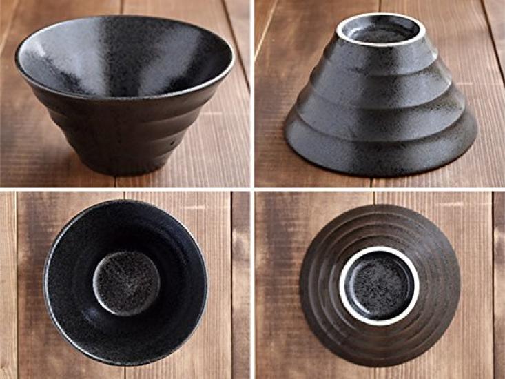 Tableware East Trapezoidal Border Bowl Set Pair of Rice Suitable for Japanese and Western Style Large and Serving Bowls (19cm) - Bowls, Noodles,
