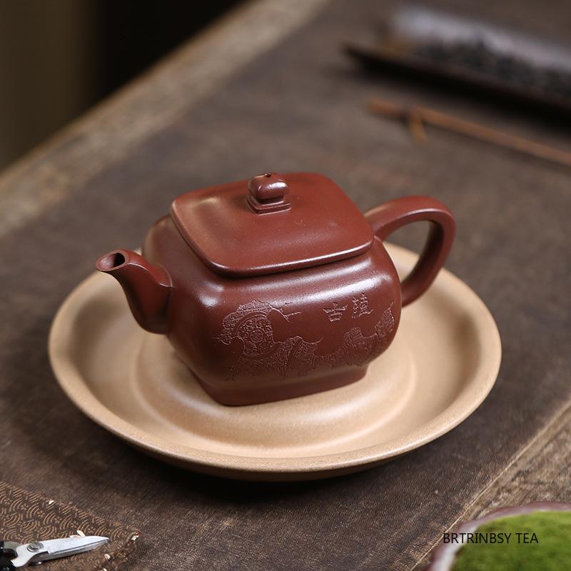 210ml Chinese Yixing Purple Clay Teapot Tradition Handmade Tea Pot Household Beauty Kettle Raw Ore Zisha Tea Set Teaware Gifts