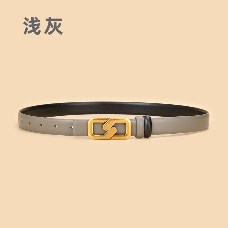Women'S Leather Belt Wide Jeans With Decorative Waist Seal Dress Women'S Belt Belt Goods