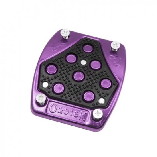 Universal Black Purple Aluminum Alloy Antislip Brake Pedal Cover for Motorcycle