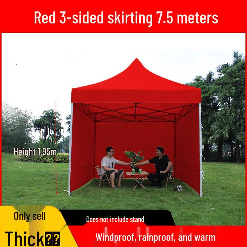 Transparent Tent Side Panel: Windproof & Waterproof Outdoor Canopy Enclosure with Thick Fabric and Durable Edging