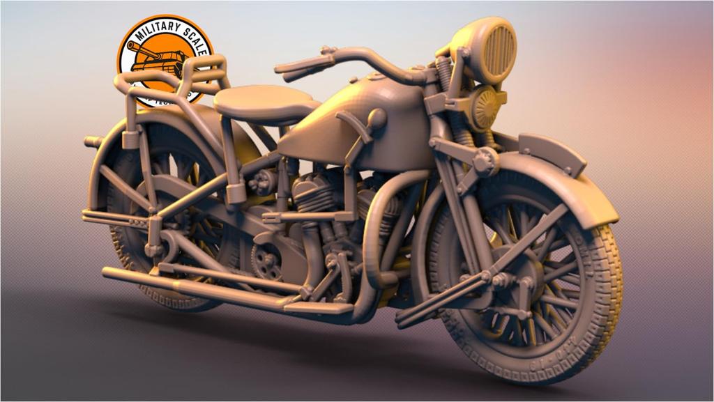 IDAP Technology Polish Sokol 1000 Military Motorcycle 3D Printer Kit PD48173 1/48