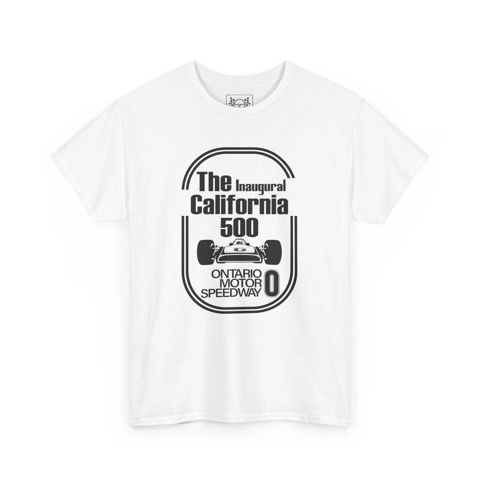 California 500 Retro T-Shirt - Ontario Speedway Tee - IndyCar Racing Fans Gift S