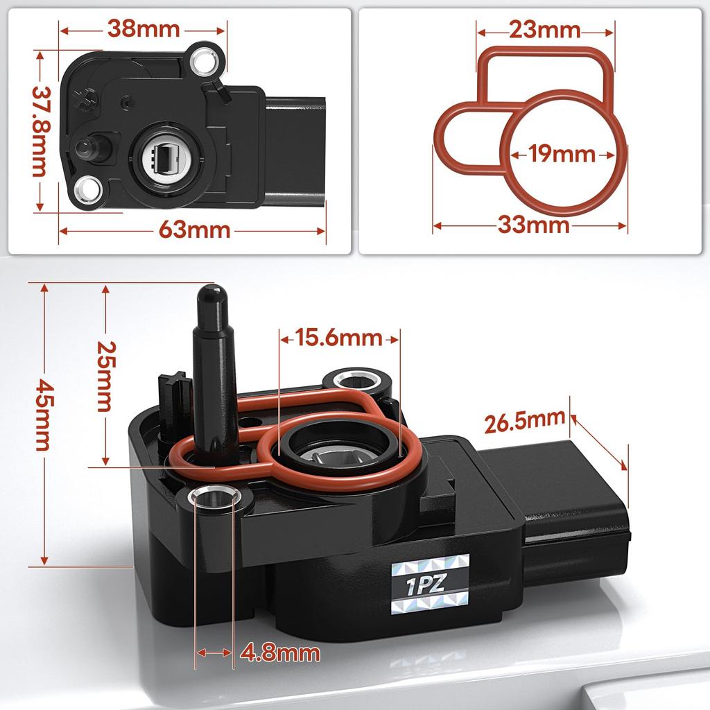 1PZ JP3-TP1 Throttle Position Sensor Yamaha PCX125 PCX150 JF56 KF18 16060-K35-V01 16060K35V01 Motorcycle Maintenance Repair Outside