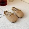 Summer Sandal Versatile Girl Shoe Comfort Soft Kid Shoe Simple Retro Princess Shoes Classic Knitted Flat Shoes