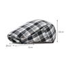 Plaid Beret Spring Summer Thin Men's Forward Hat Women's Newspaper Hat British Cap