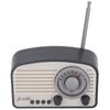 Dollhouse Mini Radio Model Vintage Cute Decoration Realistic Dollhouse Radio Model Toy for Children Black
