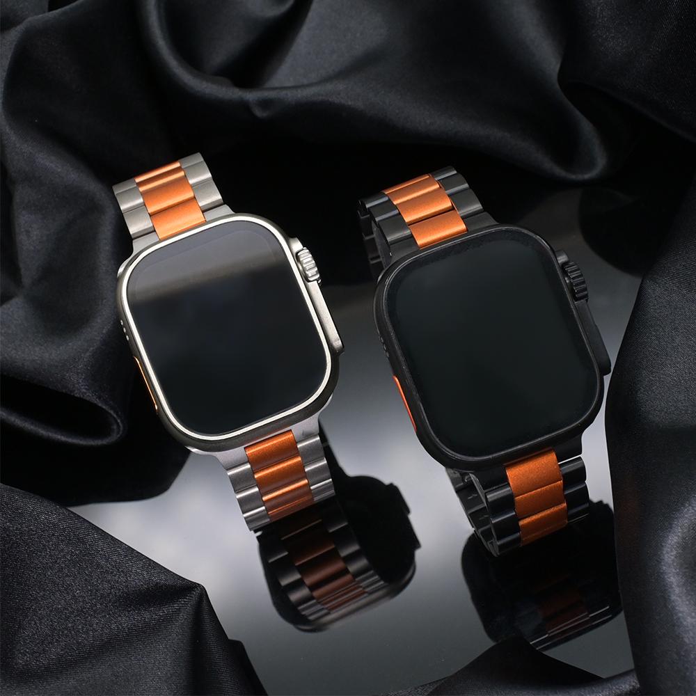 Titanium Bracelet for Apple Watch Band Ultra 2/1 49mm 46mm 45mm 44mm Business Men Strap For Iwatch 10 7 8 9 4 5 6 SE Accessories