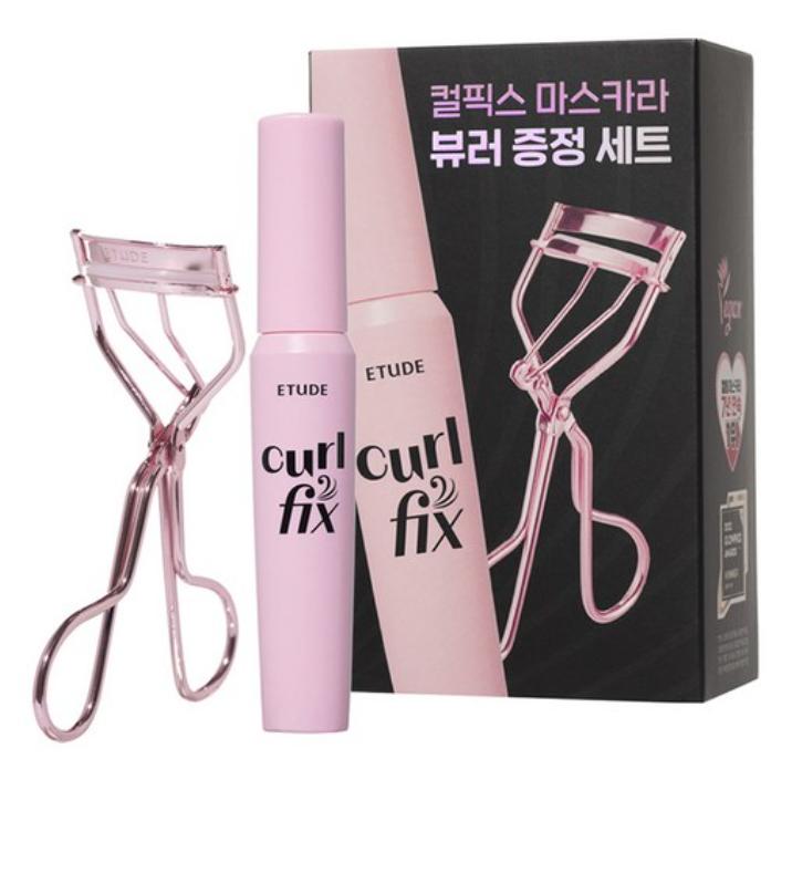 

ETUDE Тушь для ресниц Curl Fix Черная 8г + Набор керлеров – Водостойкая Стойкая Объем 1 set