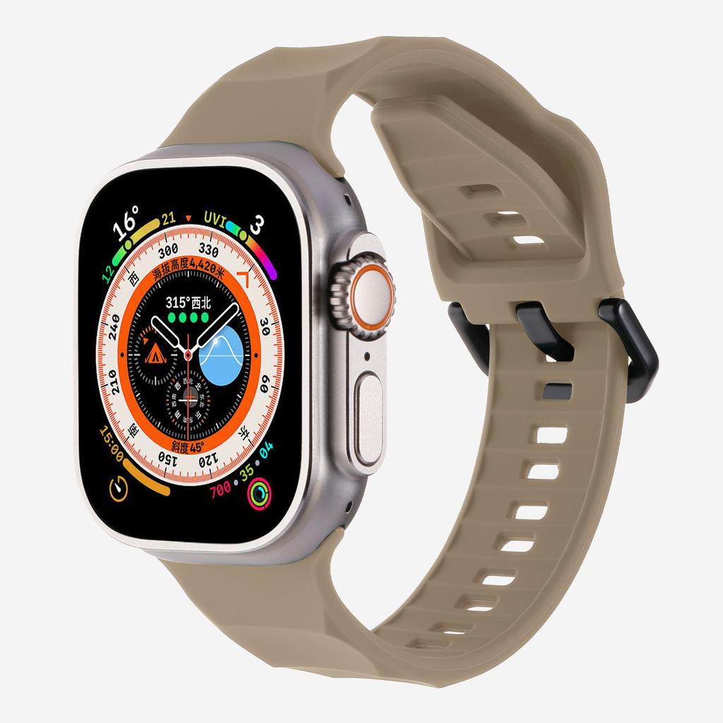 Soft Silicone Band for Apple Watch Ultra 3/2 49mm 46mm 45mm 44mm 42mm 40 41 Mm Sport Wristband iWatch Series 11 10 9 8 7 5 SE 3