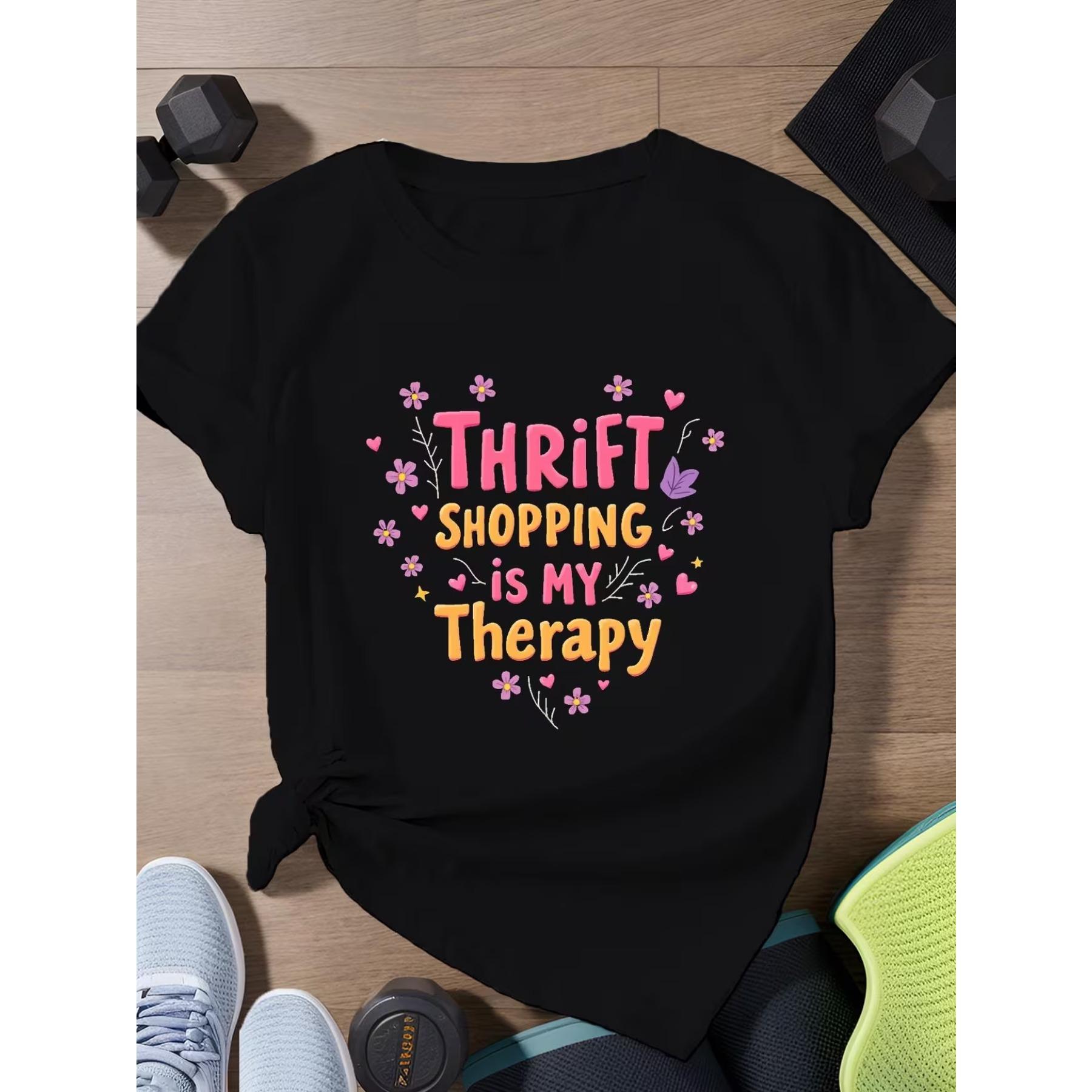 

This Black Short-Sleeve Crewneck T-Shirt Features A Fun Floral Design and Is Perfect for Casual Wear XXL