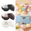 Pack of 50 Safe Food Grade Paper Cake Holders Greases Proof Cupcake Liners Holiday Party Mini Paper Baking Cups