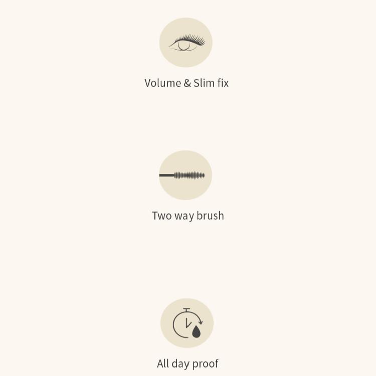 3ce Slim Fix Waterproof Mascara 6.5g Black