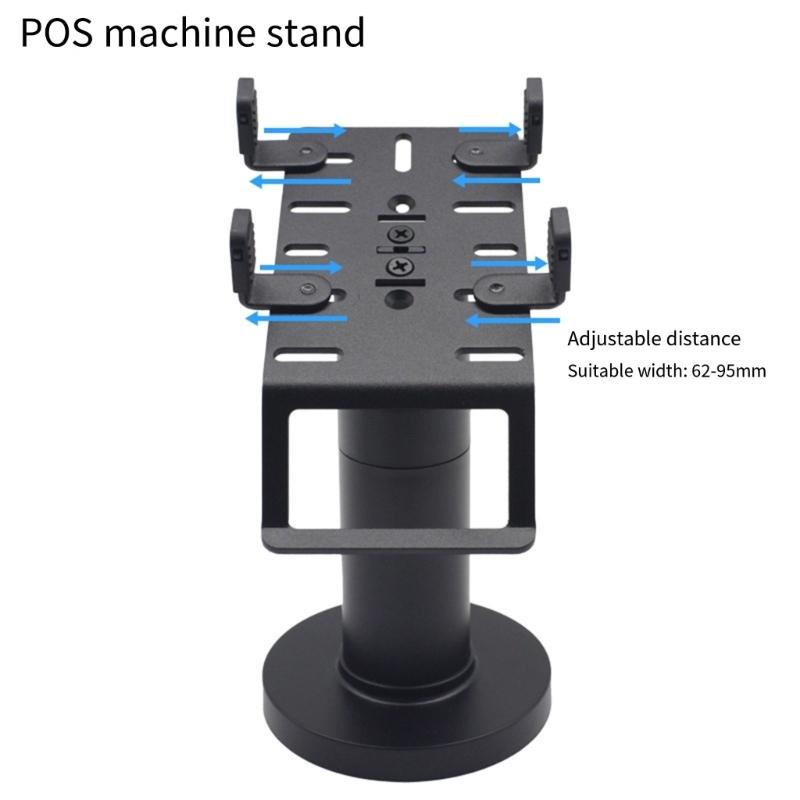POS Machine Display Brackets Stand Retail Shop Adjustable Card Terminal Stand With Concealed Cable Channel