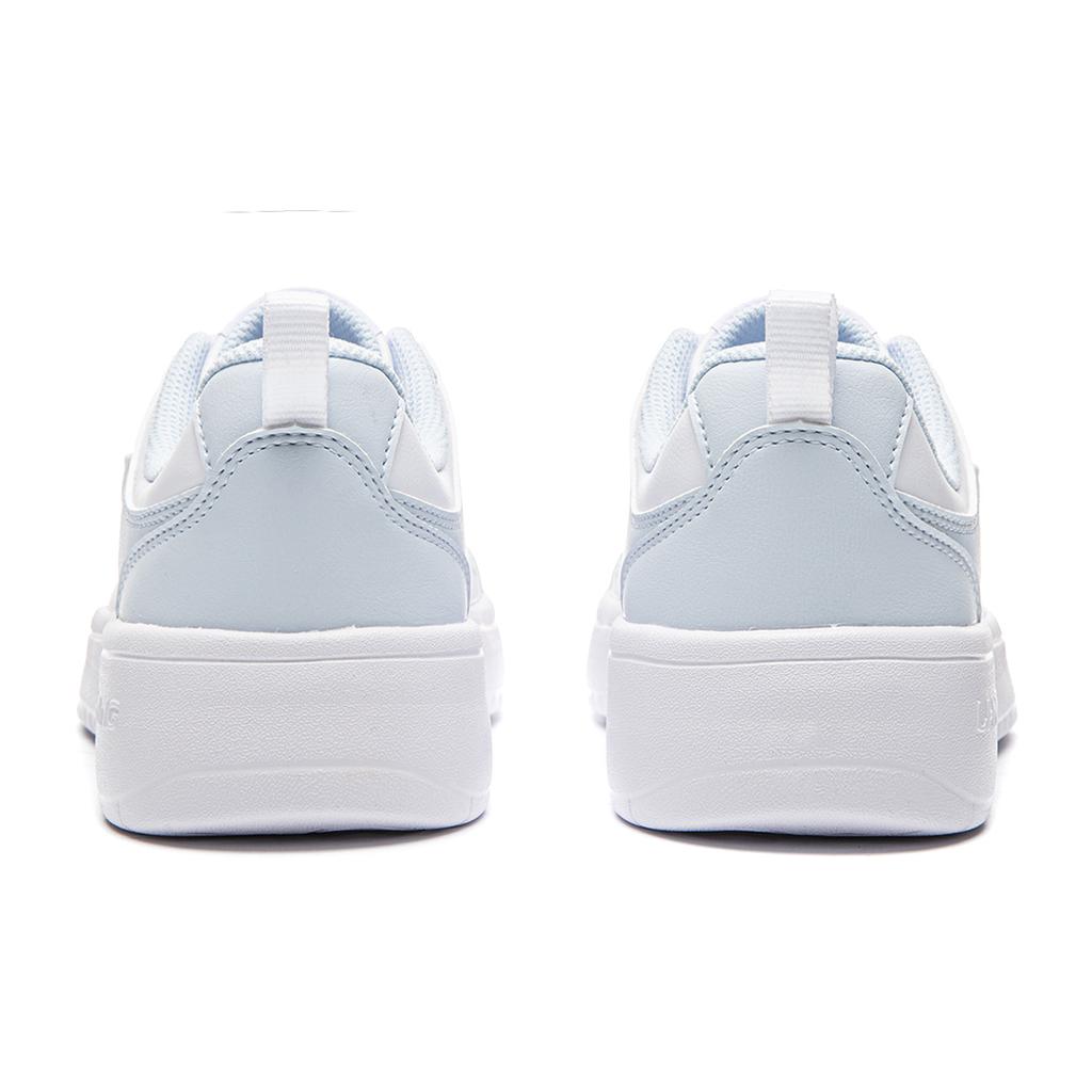 Li Ning Sky Skateboard Shoes Women's Low Top White Blue Multicolor AGCW492-3