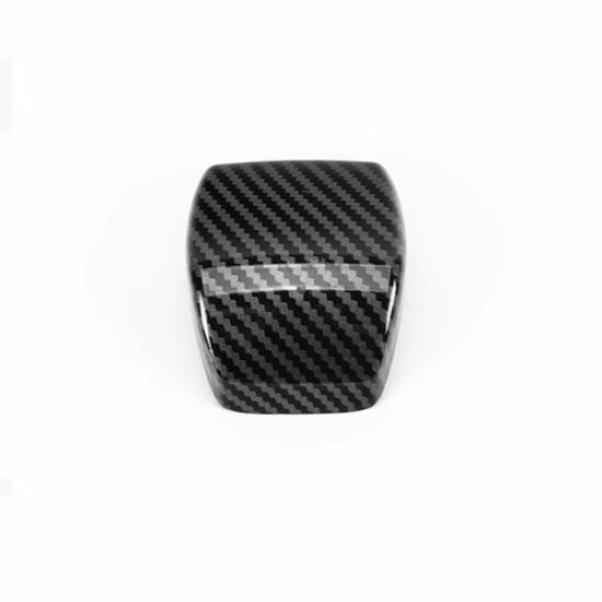 Carbon Fiber Gear Shift Knob Cover Trim 1pcs For Toyota Land Cruiser 2024 2025