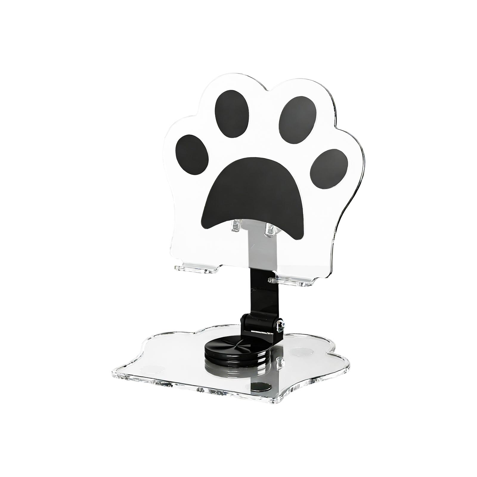 Acrylic 360-degree Rotating Phone Stand For Desktop; Suitable For ; Multifunctional Portable Live-streaming Stand. One Size