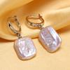 SENIKO Natural Freshwater Big Baroque Pearl Earrings Fashion Pearl Drop Earrings For Women Party Jewelry
