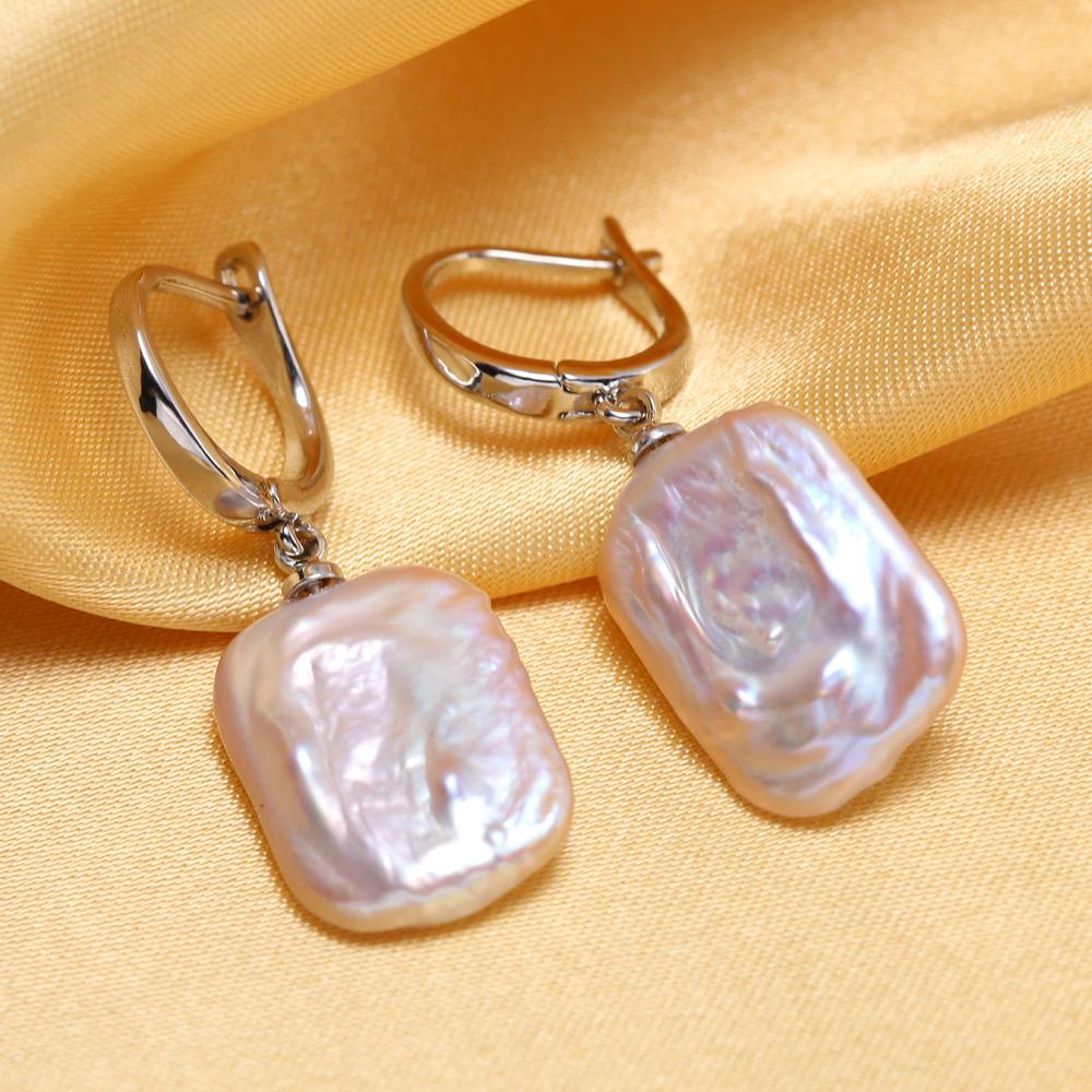 

Серьги SENIKO с натуральным пресноводным большим жемчугом в стиле барокко, модные серьги-капли с жемчугом для женщин, вечерние украшения золотой