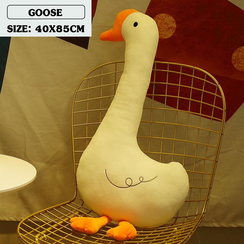 Lifelike Animal Plush Toy Crocodile Cat Chicken Long Neck Goose Piggy Cattle Stuffed Doll for Kids Birthday Gift