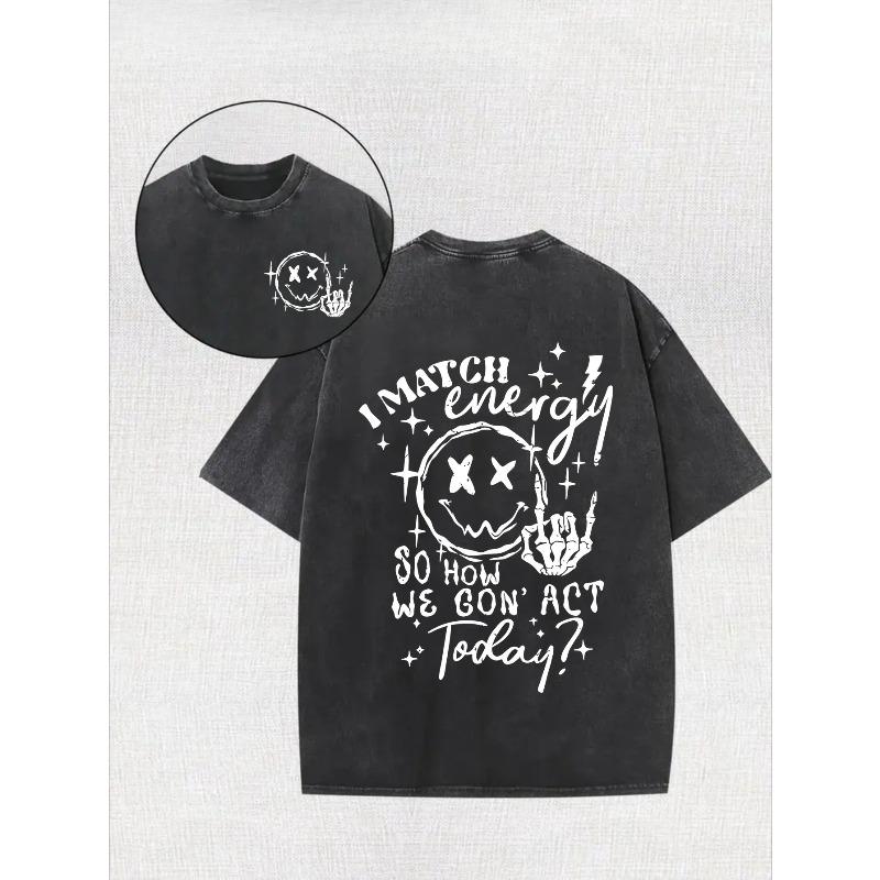 

Vintage Washed T-Shirt - Fit Short Sleeve Crew Neck Tee with Retro Washed look, Casual Spring Summer Casual Attire, Machine Washable Layering Top S