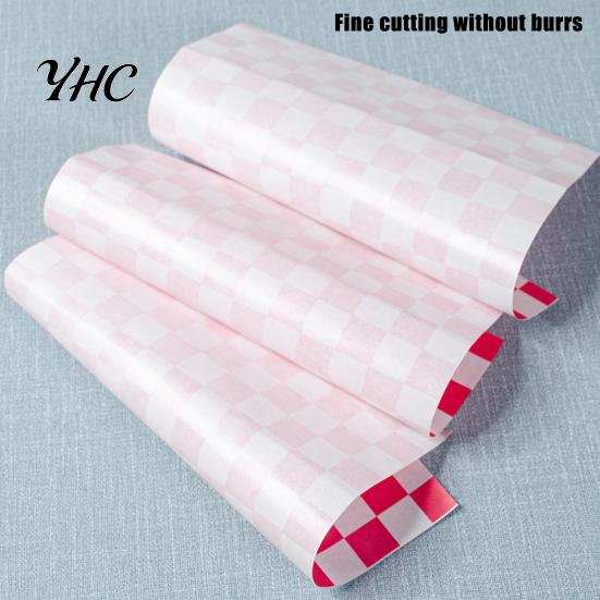 Paper Food Basket Liners 50Pcs Sandwich Wrappers Grease Resistant Deli for Classic Burger Wrapping Papers Checkered Burgers BBQs Parties Sheets Trays