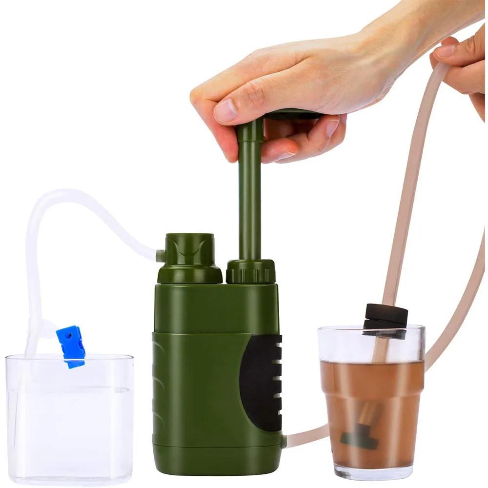 Outdoor Water Filter Survival Portable Water Filter for Drinking Water Emergency Package for Camping Hiking Survival Accessories