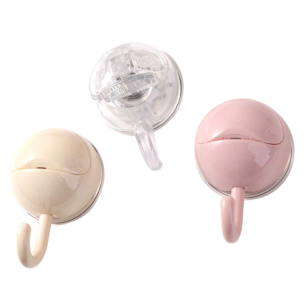 2Pcs Decorative Suction Cup Hook Plastic Towel Hanger Versatile Clothes Towel Storage Hook Kitchen