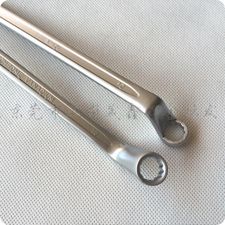 Taiwan Kingo 8x10 Double-Headed Star Wrench Set (Sizes 6x7 to 30x32) - CR-V Alloy Steel, Matte Finish
