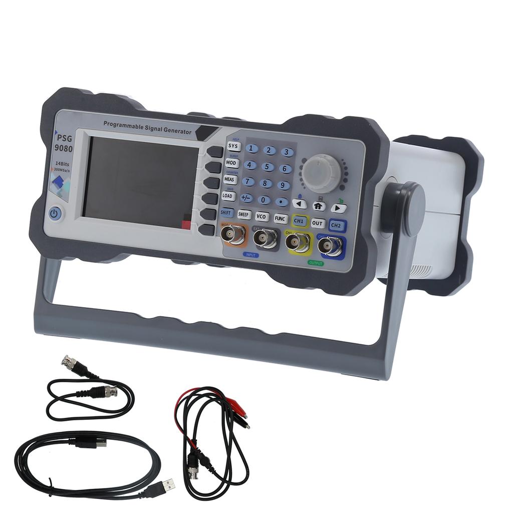 PSG9080 DDS Numerical Control Dual Channel Function Arbitrary Wave Signal Source Generator Frequency Meter