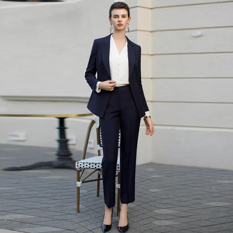 New Pink Professional Attire: Elegant Formal Suit for Women and News Anchors