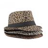 Autumn Winter Women's Fashion Top Hat Sexy Fashion Jazz Hat British Retro Gentleman Hat Men Leopard Animal Fedoras Top Party Hat