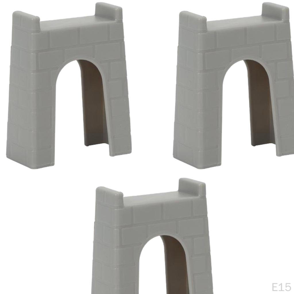3 Pack Universal Train Bridge Piers Railway Compatible All Major Brands